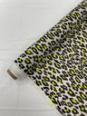 Leopard Print With Foil Stretch Spandex Fabric - Leopard Print, 58" Width (1 Yard)