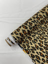 Leopard Print With Foil Stretch Spandex Fabric - Leopard Print, 58" Width (1 Yard)