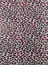 Leopard Print With Foil Stretch Spandex Fabric - Leopard Print, 58" Width (1 Yard)