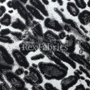 Leopard Skin Nylon Spandex Fabric - Black/Brown/Orange Leopard Print, 58/60" Width, 210 GSM, 4-Way Stretch (1 Yard)