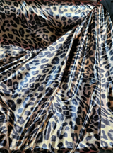 Animal Print Stretch Foil Fabric