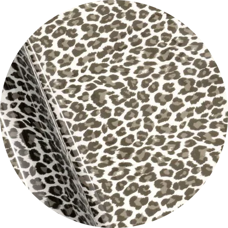 Pattern Vinyl Heat Transfer Vinyl - Leopard Silver, 20" H X 12" W, 20" H X 36" W, 20" H X 180" W (Foot, Yard, 5 Yard)