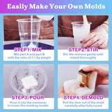 Let's Resin Mold Making Kit - Clear Silicone Rubber (63.48 oz)