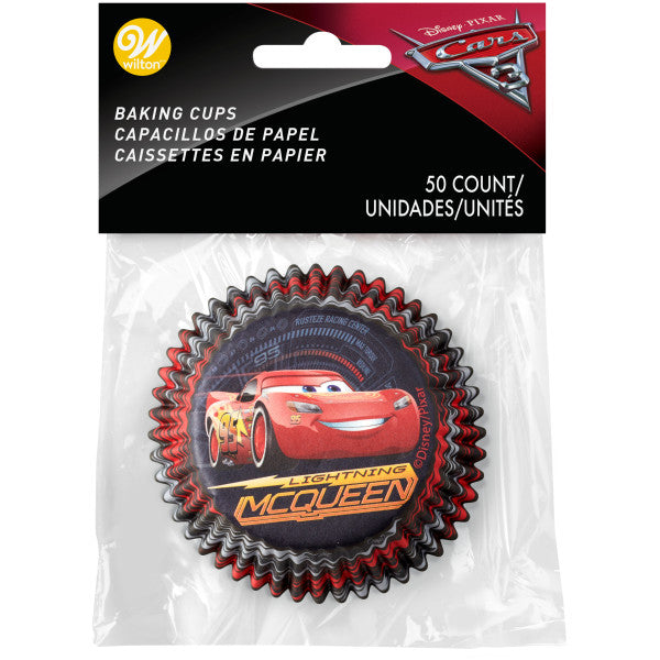 Wilton Disney Pixar Cars 3 Cupcake Liners, 50-Count
