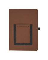 Roma Journal Notebook With Phone Pocket 5.625" X 8.25"