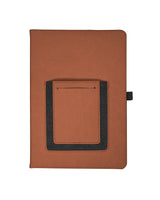 Roma Journal Notebook With Phone Pocket 5.625" X 8.25"