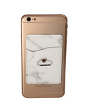 Marble Card Holder With Metal Ring Phone Stand