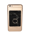 Marble Card Holder With Metal Ring Phone Stand