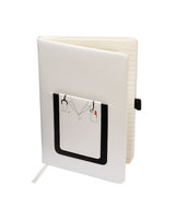 Medical Theme Journal Notebook With Cell Phone Pocket 5.8" X 8.3"