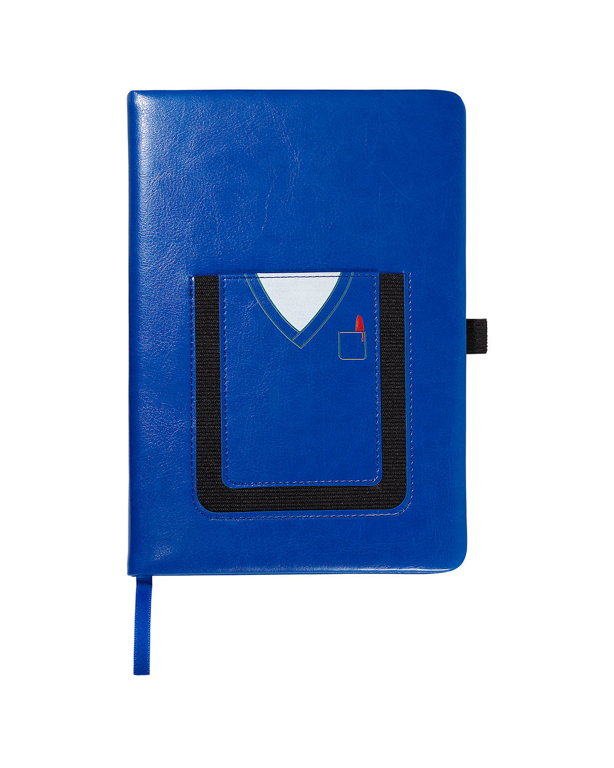 Medical Theme Journal Notebook With Cell Phone Pocket 5.8" X 8.3"