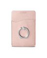 Shimmer Card Holder With Metal Ring Phone Stand