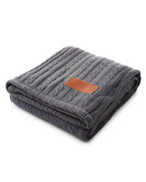 Cable Knit Sherpa Throw