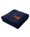 Cable Knit Sherpa Throw