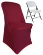 Premium Spandex Lifetime Folding Chair Cover Burgundy