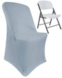 Premium Spandex Lifetime Folding Chair Cover Dusty Blue