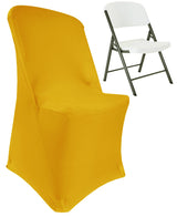 Premium Spandex Lifetime Folding Chair Cover Gold
