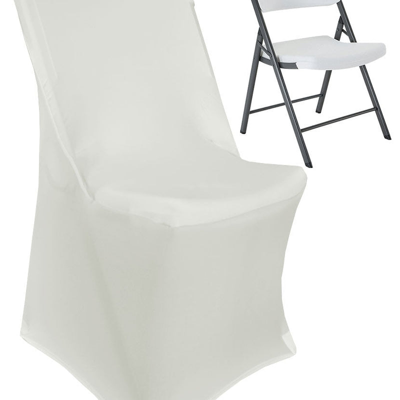Spandex Chair Cover Premium 220 GSM Lifetime Folding Ivory