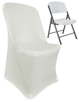 Spandex Chair Cover Premium 220 GSM Lifetime Folding Ivory