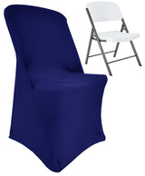 Premium Spandex Lifetime Folding Chair Cover Navy Blue