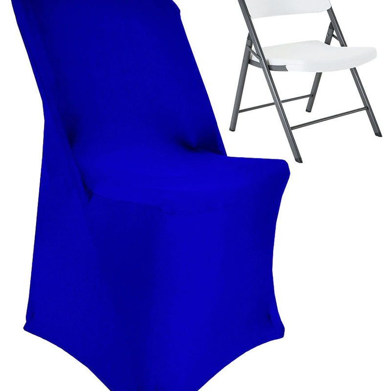 Premium Spandex Lifetime Folding Chair Cover Royal Blue