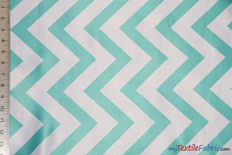 Chevron Lamour Satin Polyester Fabric - Chevron Print, 58/60" Width, Multiple Colors (1 Yard)