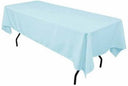 Mantel rectangular de poliéster 60x144 pulgadas – mantel duradero y reutilizable para bodas, fiestas, banquetes y eventos  
