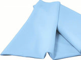 Light Blue 100% Premium Woven Polyester Poplin Fabric - Light Blue, 58" Width (1 Yard)