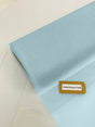 Bridal Illusion Tulle Polyester Fabric - Light Blue Sheer, 108" Width (1 Roll)