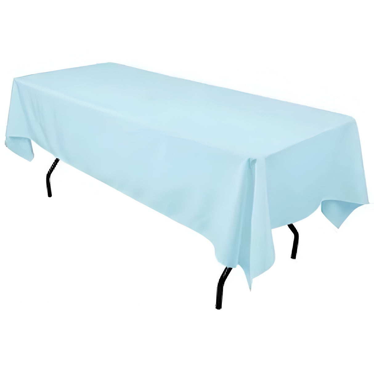 Polyester Rectangular Tablecloth Polyester Fabric - Wrinkle-Resistant, Stain-Proof, Washable, 60" X 144"