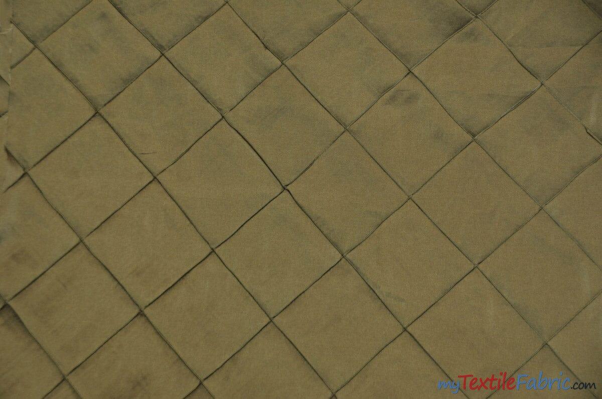 Taffeta Pintuck Fabric - 4" X 4" Diamond Pattern, 58" Width, Multiple Colors (1 Yard)