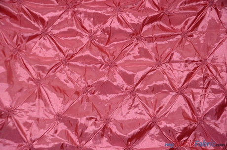 Pinwheel Button Taffeta Polyester Fabric - Pinwheel Button Texture, 48" Wide, Multiple Colors (1 Yard)