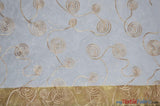 Donatello Organza Embroidery Fabric - Embroidered Floral Sheer, 54" Width, Multiple Colors (1 Yard)