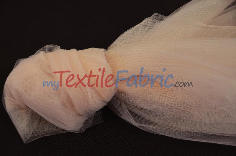 Bridal Tulle Illusion Nylon Tulle Fabric - Sheer Soft Bridal Veil, 108" Width (50 Yard Bolt)