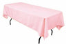 Polyester Rectangular Tablecloth 60x144 Inch – Durable Reusable Table Linen for Weddings, Parties, Banquets & Events