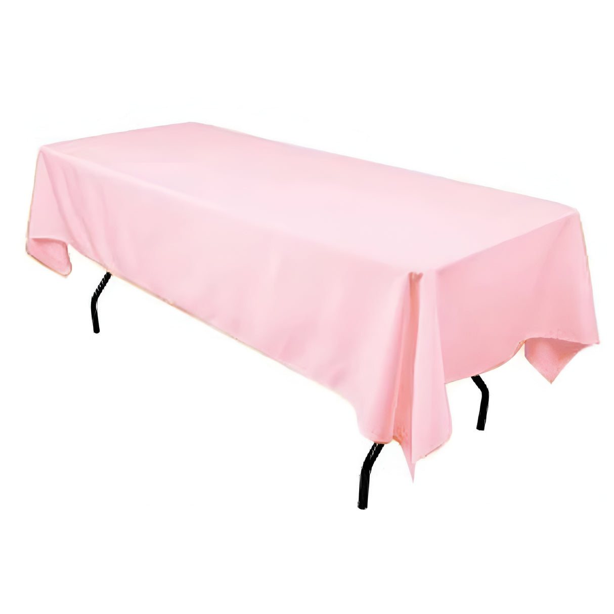 Polyester Rectangular Tablecloth Polyester Fabric - Wrinkle-Resistant, Stain-Proof, Washable, 60" X 144"
