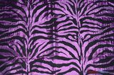 Zebra Flocking Taffeta Polyester Fabric - Zebra Flocking Pattern, 58/60" Width (1 Yard)