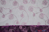 Donatello Organza Embroidery Fabric - Embroidered Floral Sheer, 54" Width, Multiple Colors (1 Yard)