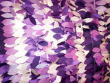 Leaf Taffeta Polyester Fabric - Leaf Applique, Solid, 57" Width (1 Yard)