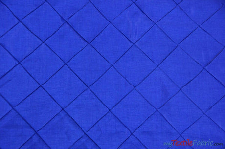 Taffeta Pintuck Fabric - 4" X 4" Diamond Pattern, 58" Width, Multiple Colors (1 Yard)