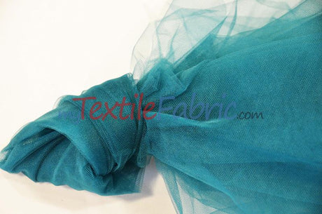 Bridal Tulle Illusion Nylon Tulle Fabric - Sheer Soft Bridal Veil, 108" Width (50 Yard Bolt)