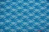 Giselle Floral Lace Polyester Spandex Fabric - Sheer Vintage Stretch Lace, 58/60" Width, Multiple Colors (1 Yard)