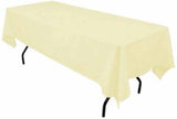 Polyester Rectangular Tablecloth 60x144 Inch – Durable Reusable Table Linen for Weddings, Parties, Banquets & Events