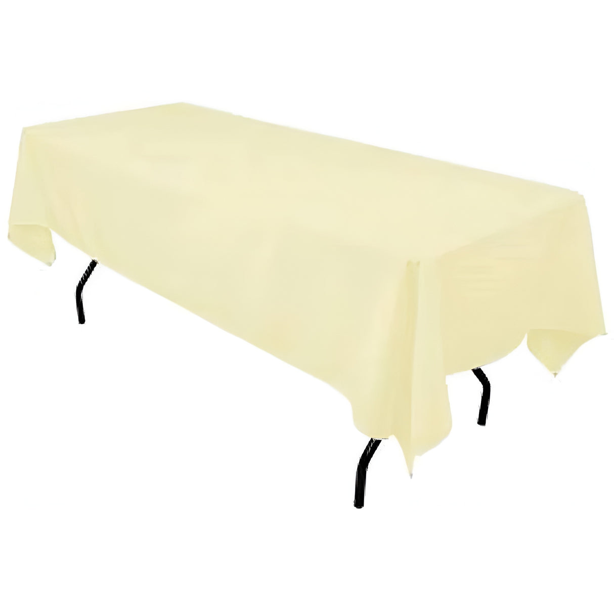 Polyester Rectangular Tablecloth Polyester Fabric - Wrinkle-Resistant, Stain-Proof, Washable, 60" X 144"
