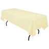 Polyester Rectangular Tablecloth Polyester Fabric - Wrinkle-Resistant, Stain-Proof, Washable, 60" X 144"