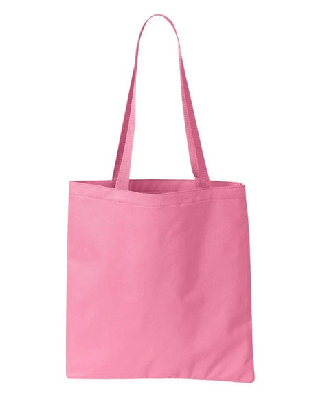 Small Tote Bag Polyester PVC Fabric - Light Pink, 14 3/4" W X 13 3/4" H (1 Bag)