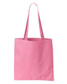 Small Tote Bag Polyester PVC Fabric - Light Pink, 14 3/4" W X 13 3/4" H (1 Bag)