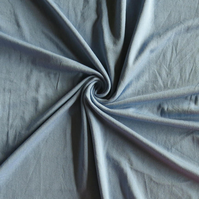 Bamboo Lycra Jersey Knit Fabric - Light Denim Blue