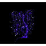 2 ft Purple Pre-Lit LED Willow Halloween Tree