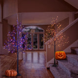 6 ft Pre-Decorated LED Pirate Halloween Yard Tree