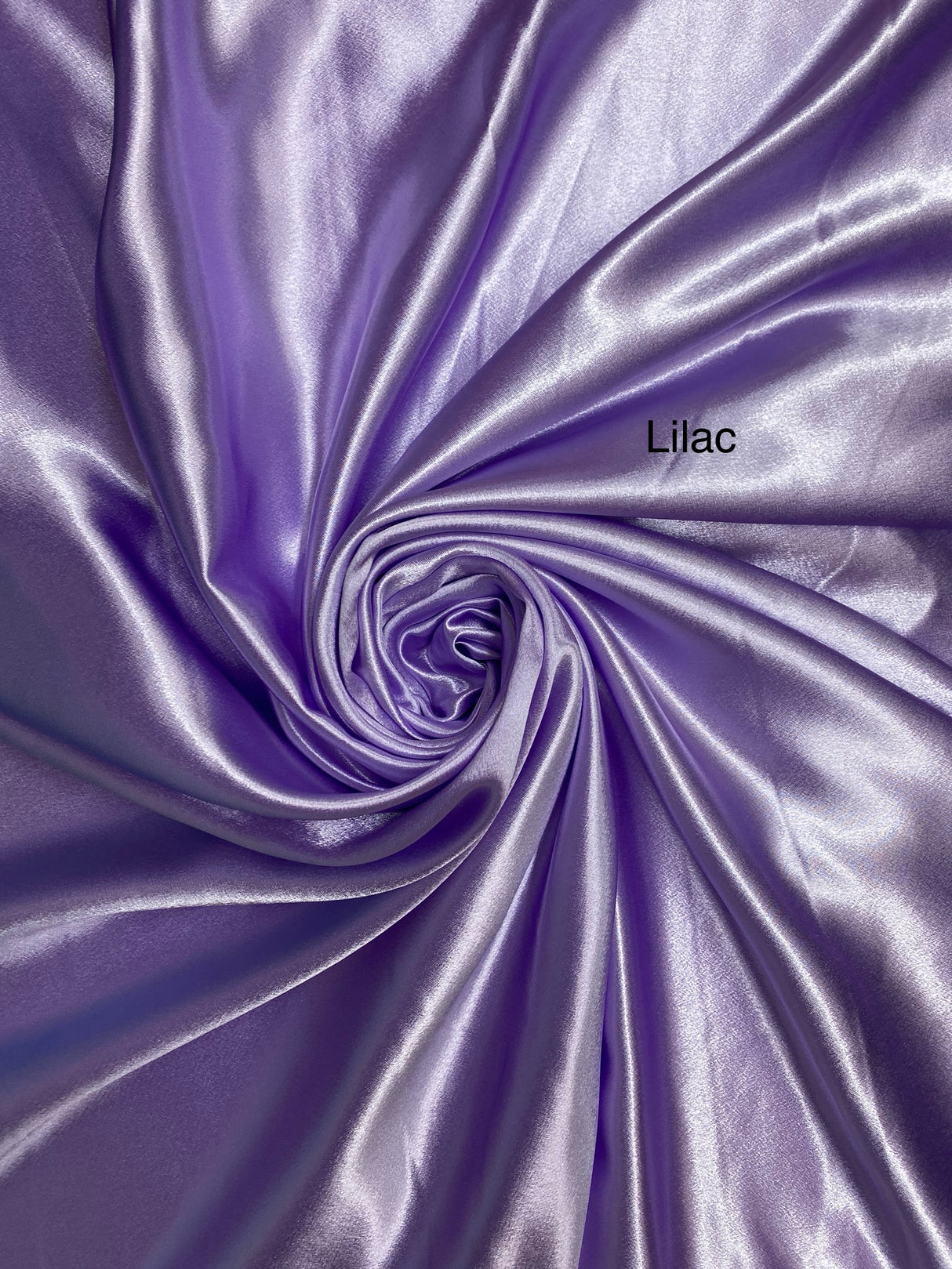 Crepe Satin Polyester Fabric - Lilac, 58" Width (1 Yard)